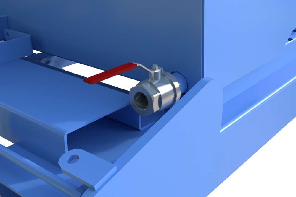 Bauer Automatischer Spänebehälter S4A 900 lackiert lichtblau Produktbild Bauer Automatischer Spänebehälter S4A 900 lackiert lichtblau bild 6