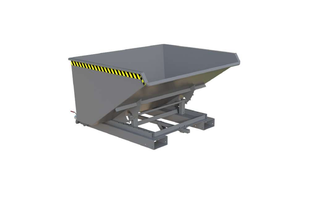 Bauer Automatischer Spänebehälter S4A 900 lackiert mausgrau 1570 x 1485 x 865 mm Produktbild Bauer Automatischer Spänebehälter S4A 900 lackiert mausgrau 1570 x 1485 x 865 mm bild 3