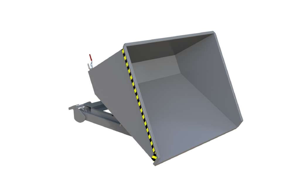 Bauer Automatischer Spänebehälter S4A 900 lackiert mausgrau 1570 x 1485 x 865 mm Produktbild Bauer Automatischer Spänebehälter S4A 900 lackiert mausgrau 1570 x 1485 x 865 mm bild 4