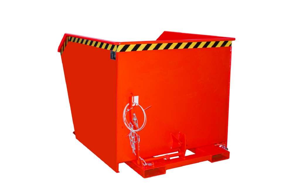 Bauer Kippbarer Spänebehälter SGU 150 lackiert feuerrot Produktbild Bauer Kippbarer Spänebehälter SGU 150 lackiert feuerrot