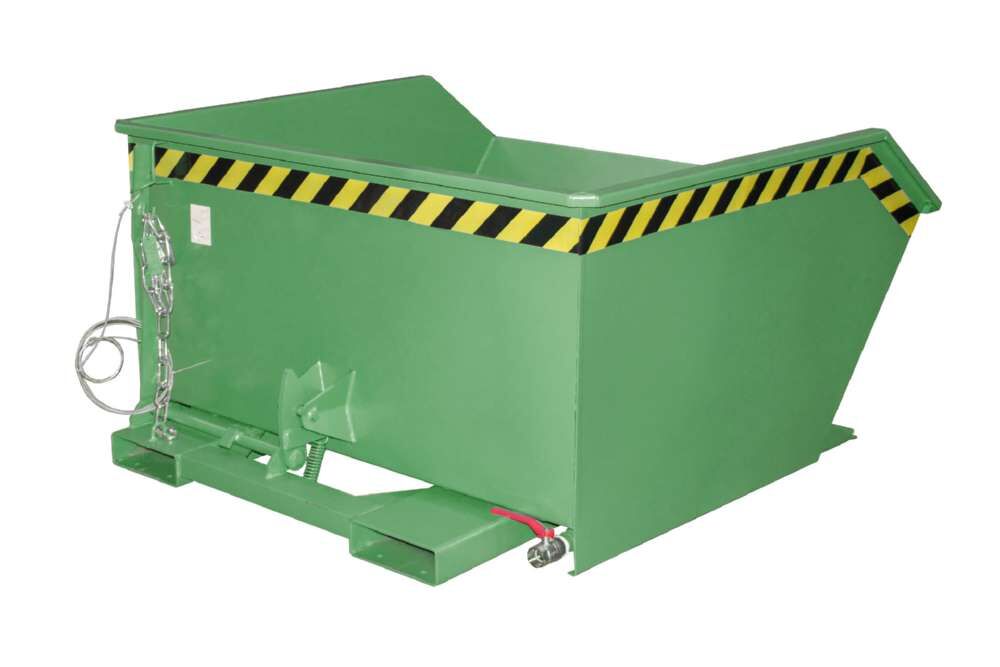 Bauer Kippbarer Spänebehälter SGU 75 lackiert resedagrün Produktbild Bauer Kippbarer Spänebehälter SGU 75 lackiert resedagrün