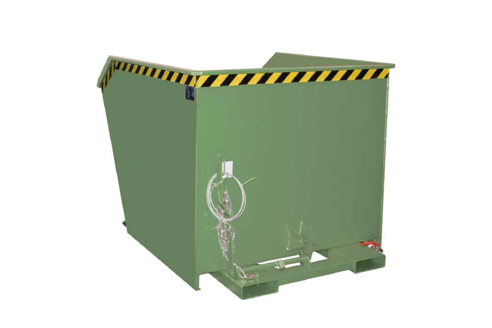 Bauer Spänebehälter SGU 150 lackiert resedagrün 1280 x 1640 x 1090 mm Produktbild Bauer Spänebehälter SGU 150 lackiert resedagrün 1280 x 1640 x 1090 mm