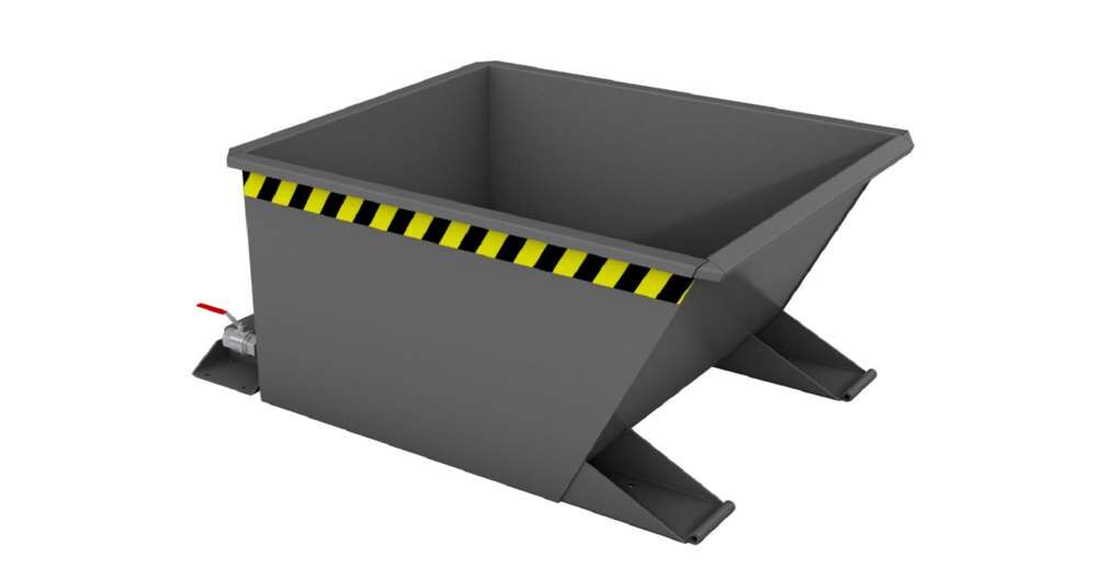 Bauer Spänebehälter lackiert in der Farbe Mausgrau SGU-RZ 30 Bauer Spänebehälter lackiert in der Farbe Mausgrau SGU-RZ 30