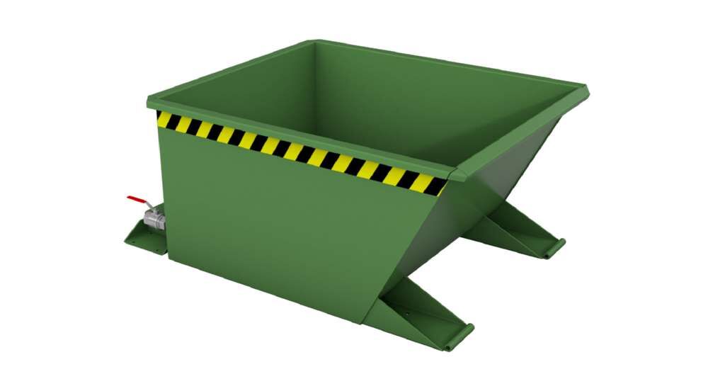 Bauer Spänebehälter lackiert in der Farbe Resedagrün SGU-RZ 30 Produktbild Bauer Spänebehälter lackiert in der Farbe Resedagrün SGU-RZ 30 bild 2