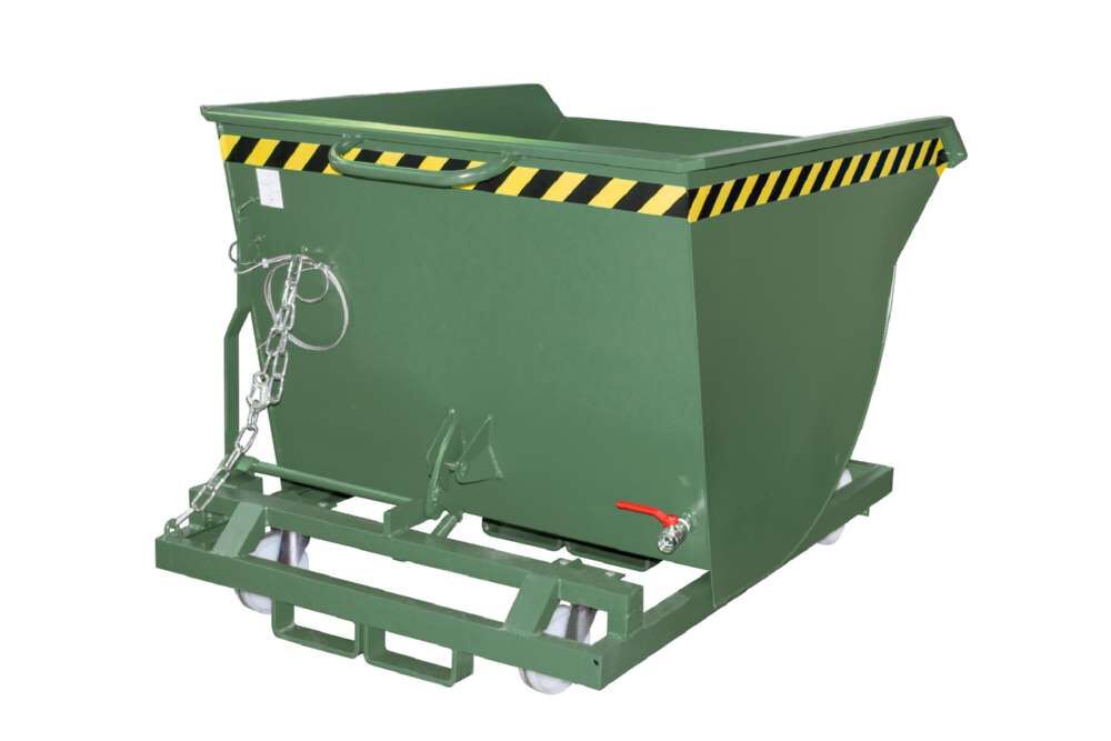Bauer Spänebehälter SKM 50 lackiert Resedagrün mit Abrollmechanismus Produktbild Bauer Spänebehälter SKM 50 lackiert Resedagrün mit Abrollmechanismus