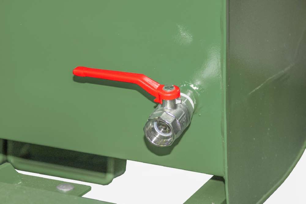 Bauer Spänebehälter SKM 75 lackiert resedagrün mit Abrollmechanismus Produktbild Bauer Spänebehälter SKM 75 lackiert resedagrün mit Abrollmechanismus bild 2