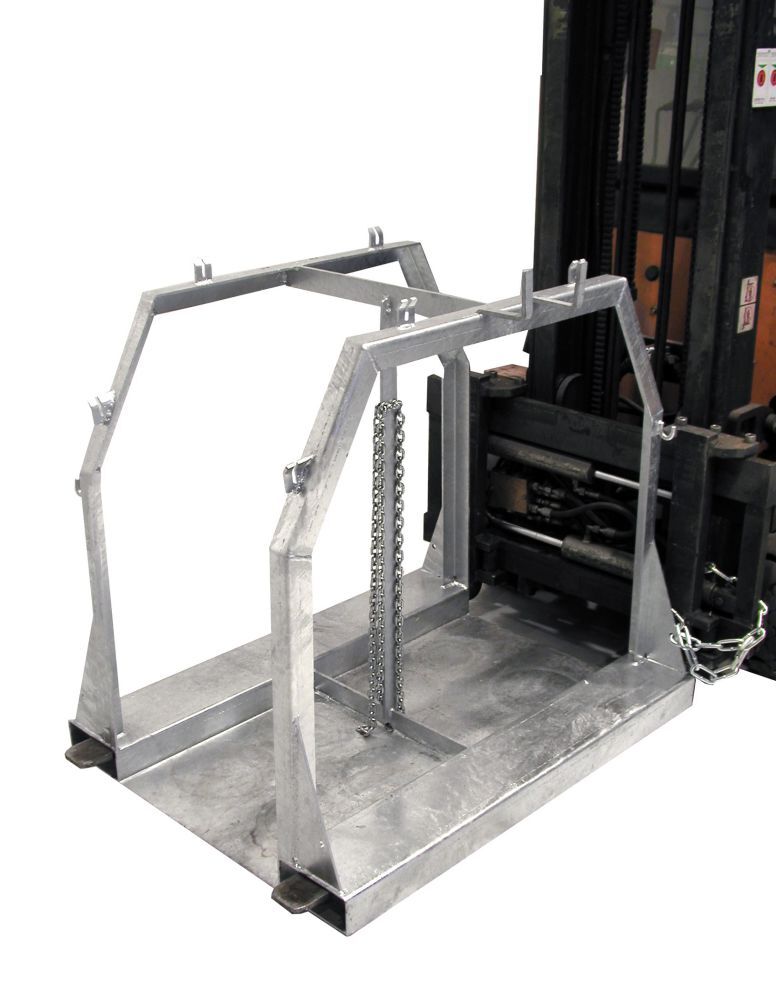 Bauer Stahlflaschen Palette SFP 8 feuerverzinkt Produktbild Bauer Stahlflaschen Palette SFP 8 feuerverzinkt