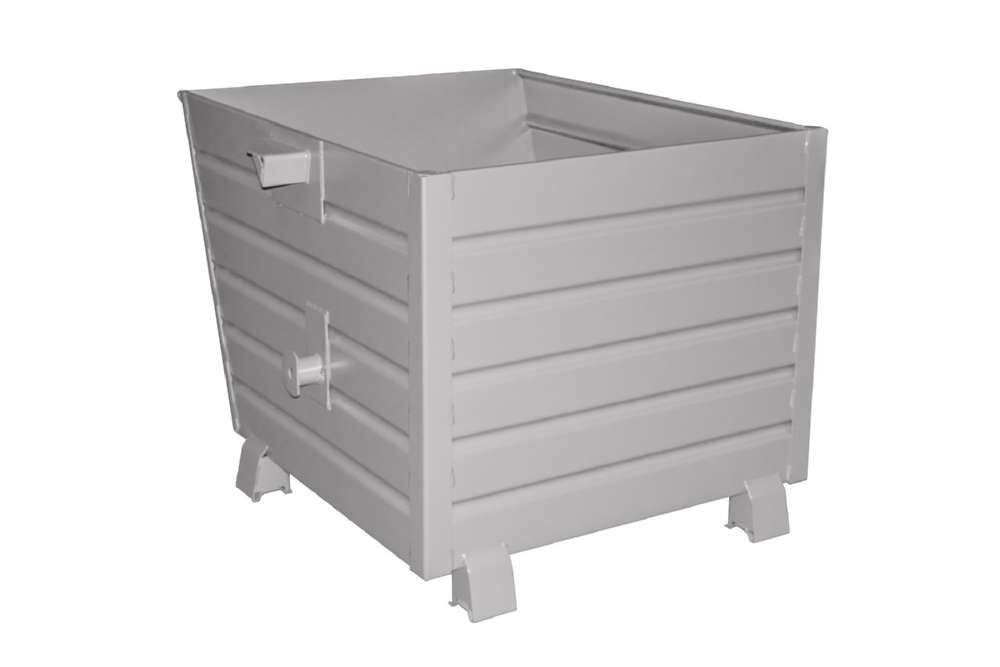 Bauer Stapelkipper BSK 90 lackiert mausgrau stapelbar Produktbild Bauer Stapelkipper BSK 90 lackiert mausgrau stapelbar