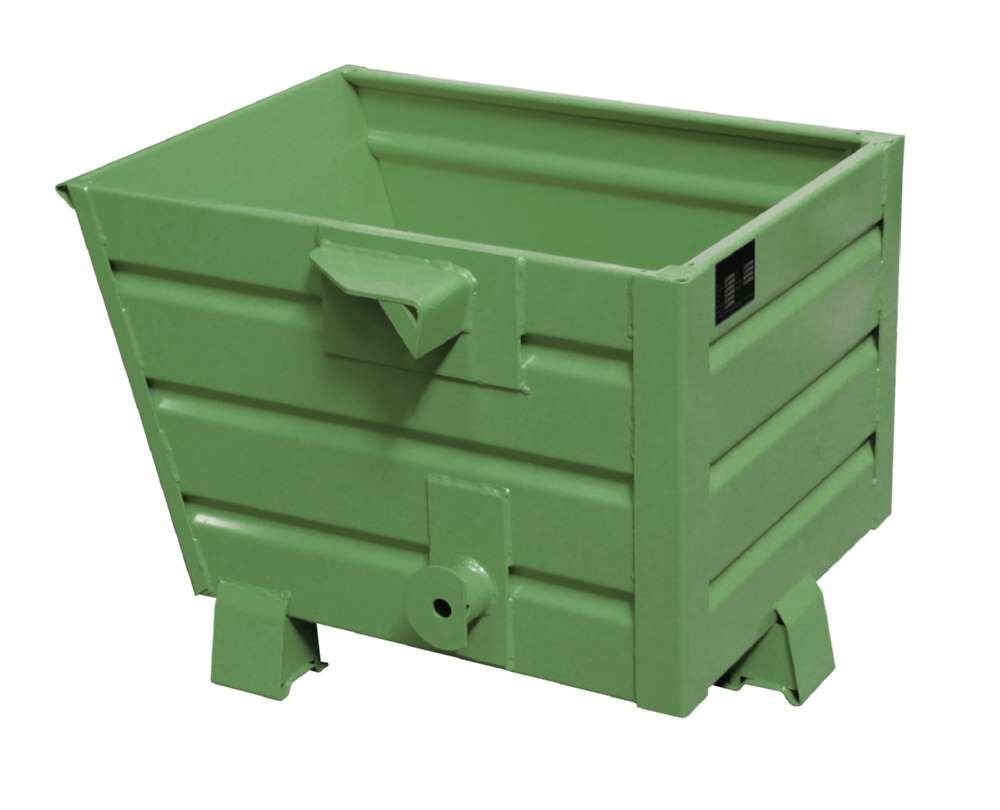 Bauer Stapelkipper BSK 30 lackiert resedagrün Breite 600 mm Länge 800 mm Höhe 600 mm Produktbild Bauer Stapelkipper BSK 30 lackiert resedagrün Breite 600 mm Länge 800 mm Höhe 600 mm