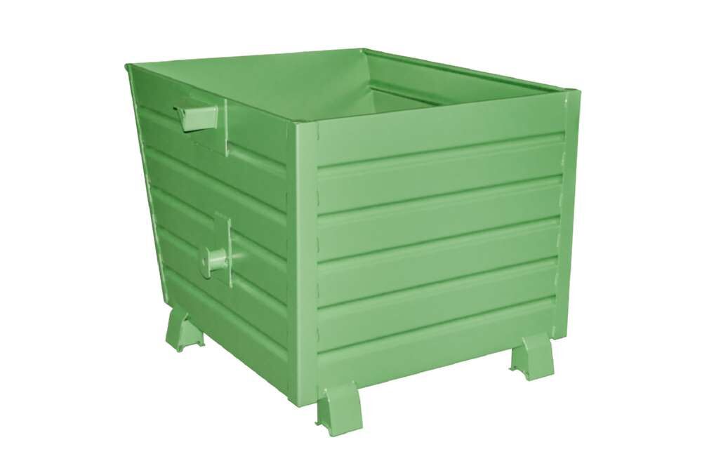 Bauer Stapelkipper BSK 90 lackiert resedagrün Breite 1000 mm Produktbild Bauer Stapelkipper BSK 90 lackiert resedagrün Breite 1000 mm