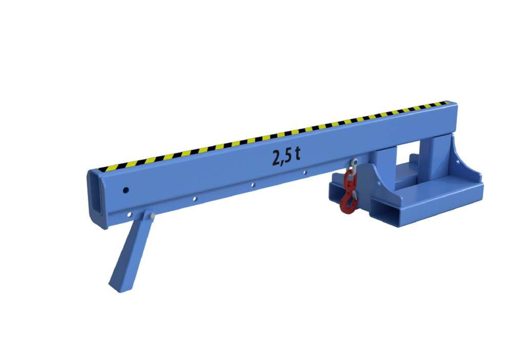 Bauer Teleskop-Lader KT-K 2,5 lackiert lichtblau 1 Wirbellasthaken Produktbild Bauer Teleskop-Lader KT-K 2,5 lackiert lichtblau 1 Wirbellasthaken bild 2