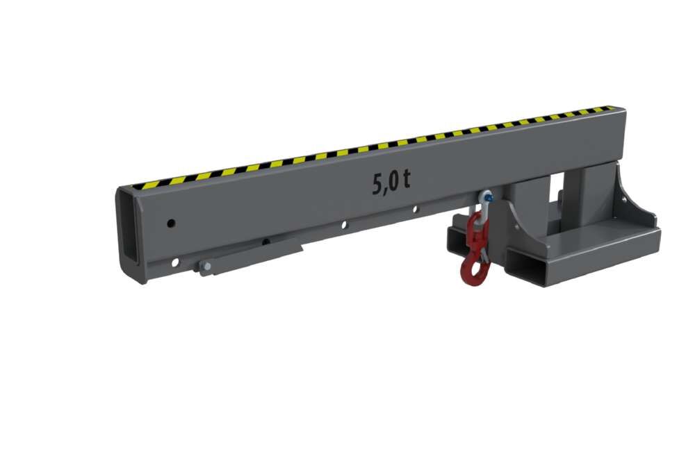 Bauer Teleskop-Lader KT-K 5,0 lackiert mausgrau Länge 2000 mm Produktbild Bauer Teleskop-Lader KT-K 5,0 lackiert mausgrau Länge 2000 mm