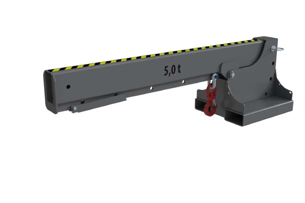 Bauer Teleskop-Lader KTH-K 5,0 lackiert mausgrau Länge 2050 mm Produktbild Bauer Teleskop-Lader KTH-K 5,0 lackiert mausgrau Länge 2050 mm