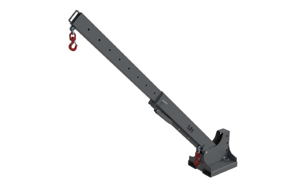 Bauer Teleskop-Lader KTH 5,0 lackiert mausgrau 2 Wirbellasthaken Produktbild Bauer Teleskop-Lader KTH 5,0 lackiert mausgrau 2 Wirbellasthaken bild 5