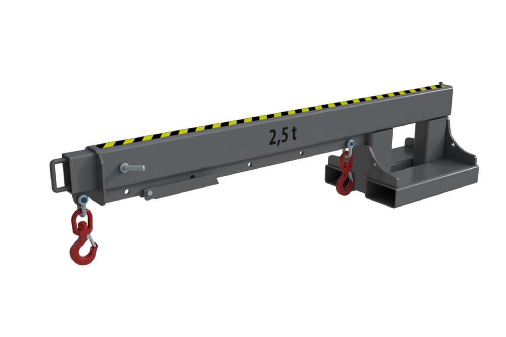 Bauer Teleskop-Lader KT 2,5 für Gabelstapler lackiert mausgrau 8-fach teleskopierbar Produktbild Bauer Teleskop-Lader KT 2,5 für Gabelstapler lackiert mausgrau 8-fach teleskopierbar