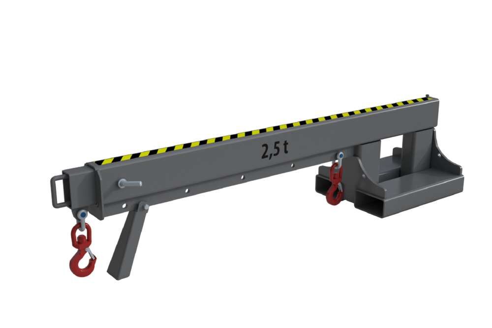 Bauer Teleskop-Lader KT 2,5 für Gabelstapler lackiert mausgrau 8-fach teleskopierbar Produktbild Bauer Teleskop-Lader KT 2,5 für Gabelstapler lackiert mausgrau 8-fach teleskopierbar bild 2