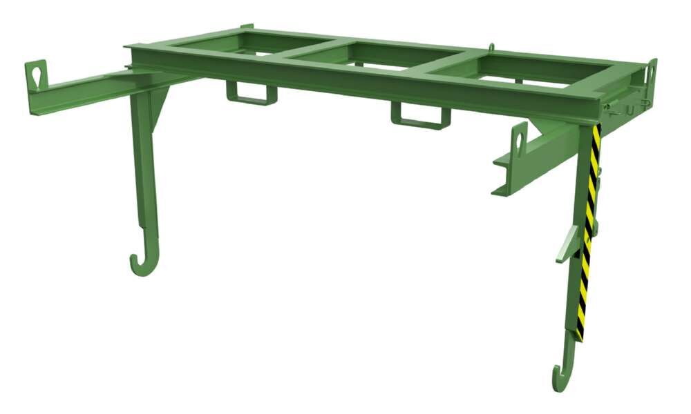 Bauer Traverse für Stapelkipper BKT 200 resedagrün Einfahrbügeln und Kranösen Produktbild Bauer Traverse für Stapelkipper BKT 200 resedagrün Einfahrbügeln und Kranösen