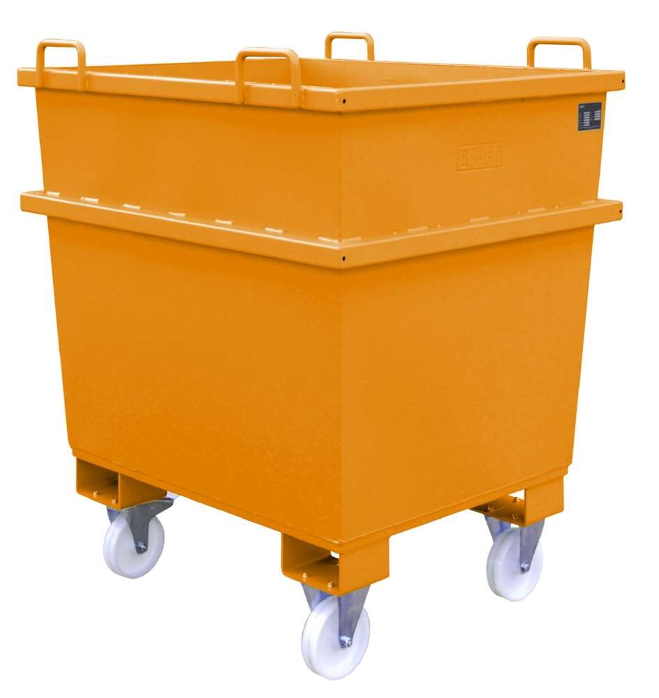 Bauer Universalcontainer UC 1000 lackiert gelborange 1200 x 1040 x 1215 mm Produktbild Bauer Universalcontainer UC 1000 lackiert gelborange 1200 x 1040 x 1215 mm bild 3