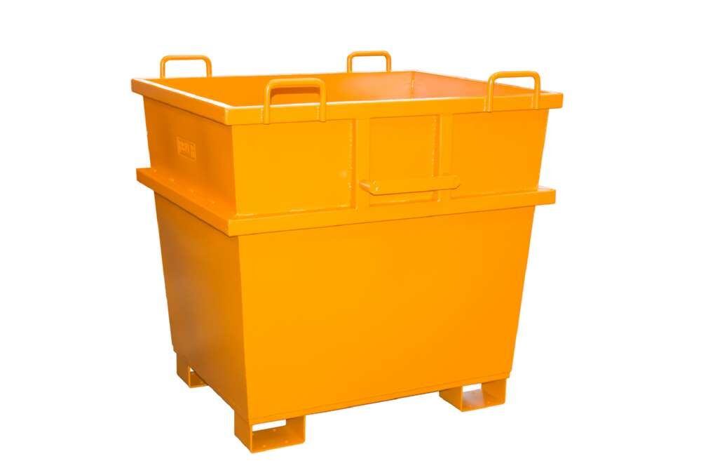 Bauer Universalcontainer UC 1000 lackiert gelborange 1200 x 1040 x 1215 mm Produktbild Bauer Universalcontainer UC 1000 lackiert gelborange 1200 x 1040 x 1215 mm bild 4