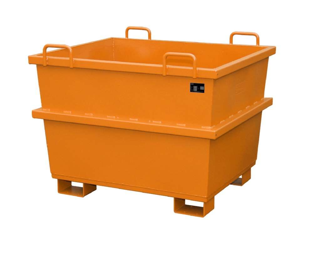 Bauer Universalcontainer UC 750 Ineinander stapelbar lackiert gelborange Produktbild Bauer Universalcontainer UC 750 Ineinander stapelbar lackiert gelborange