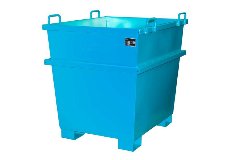 Bauer Universalcontainer UC 1000 lackiert lichtblau RAL 5012 Produktbild Bauer Universalcontainer UC 1000 lackiert lichtblau RAL 5012 bild 2