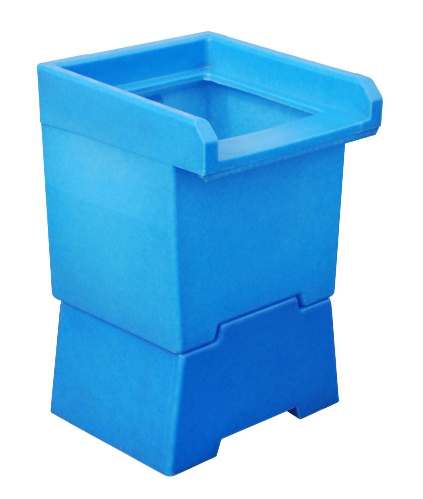 Bauer Vorsatzbehälter VB 1 aus robustem Polyethylen Ausführung in blau Produktbild Bauer Vorsatzbehälter VB 1 aus robustem Polyethylen Ausführung in blau