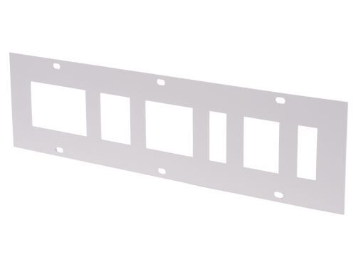 Produktbild Bedrunka+Hirth Abdeckblech Hutschiene und Ausschnitt für Sicherungen 375 x 125 mm