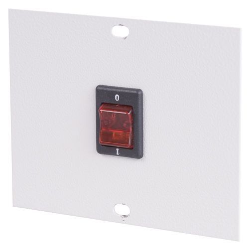 Bedrunka+Hirth Abdeckblech mit Kippschalter für Energiekanal BxH 125 x 125 mm Produktbild Bedrunka+Hirth Abdeckblech mit Kippschalter für Energiekanal BxH 125 x 125 mm