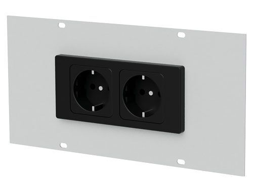 Bedrunka+Hirth Abdeckblech mit Steckdosenleiste für Energiekanal BxH 250 x 125 mm Produktbild Bedrunka+Hirth Abdeckblech mit Steckdosenleiste für Energiekanal BxH 250 x 125 mm