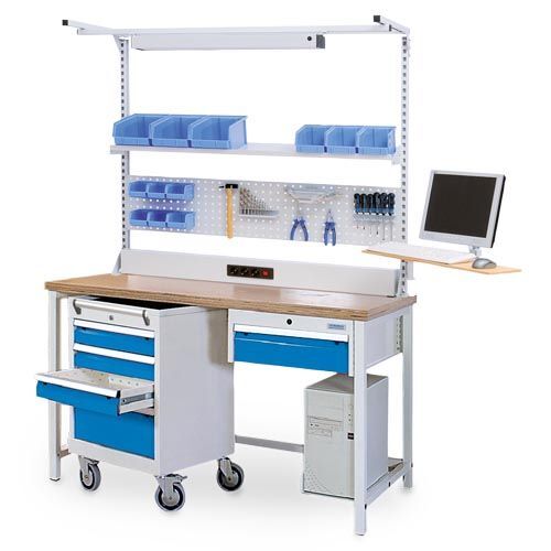 Bedrunka+Hirth Arbeitstisch Arbeitsplatzsystem Multiplex 1500 x 750 x 859 mm Produktbild Bedrunka+Hirth Arbeitstisch Arbeitsplatzsystem Multiplex 1500 x 750 x 859 mm