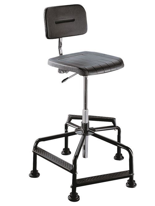 Bedrunka+Hirth Arbeitsdrehstuhl mit Rückenlehne Sitzhöhe 490 bis 880 mm Produktbild Bedrunka+Hirth Arbeitsdrehstuhl mit Rückenlehne Sitzhöhe 490 bis 880 mm