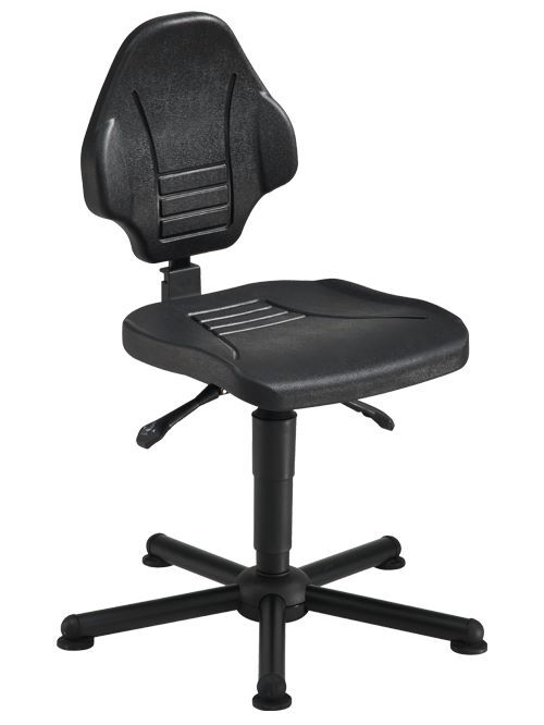 Bedrunka+Hirth Arbeitsdrehstuhl mit Bodengleitern Höhe 480 bis 620 mm Tragkraft 170 kg Produktbild Bedrunka+Hirth Arbeitsdrehstuhl mit Bodengleitern Höhe 480 bis 620 mm Tragkraft 170 kg