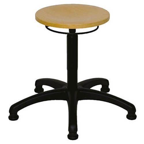 Bedrunka+Hirth Arbeitshocker Sitzhöhe 475 bis 665 mm Polster anthrazit Produktbild Bedrunka+Hirth Arbeitshocker Sitzhöhe 475 bis 665 mm Polster anthrazit