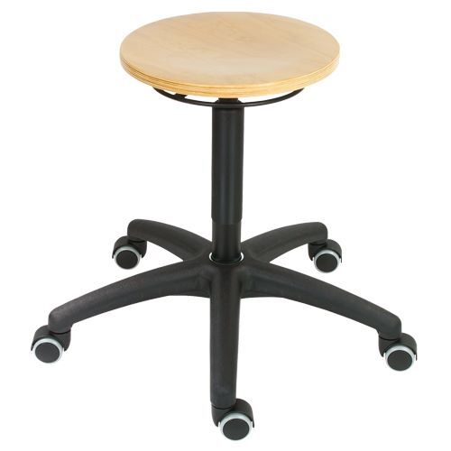Bedrunka+Hirth Arbeitshocker Sitz Buche natur lackiert Sitzhöhe 435 bis 625 mm Produktbild Bedrunka+Hirth Arbeitshocker Sitz Buche natur lackiert Sitzhöhe 435 bis 625 mm