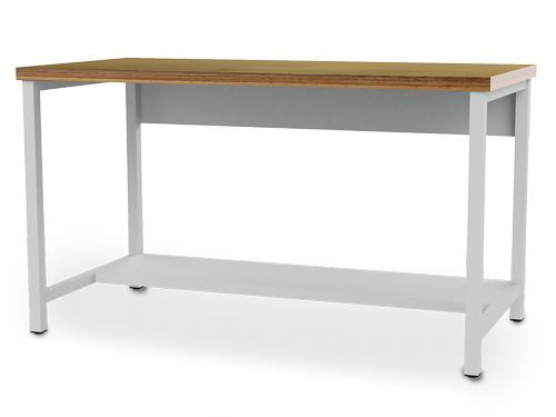 Bedrunka+Hirth Arbeitswerktisch 2000 x 750 x 859 mm mit Stahlfachboden RAL 7035 Produktbild Bedrunka+Hirth Arbeitswerktisch 2000 x 750 x 859 mm mit Stahlfachboden RAL 7035