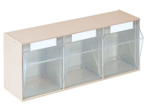 Produktbild Bedrunka+Hirth Behälterträger Breite 1250 mm 11 Sichtlagerkästen Größe 2 100 x 170 x 80 mm