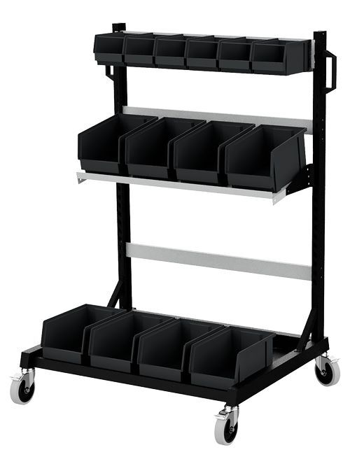 Bedrunka+Hirth Bestückungswagen ESD Ausführung 1000 x 800 x 1476 mm Stahlblech Produktbild Bedrunka+Hirth Bestückungswagen ESD Ausführung 1000 x 800 x 1476 mm Stahlblech
