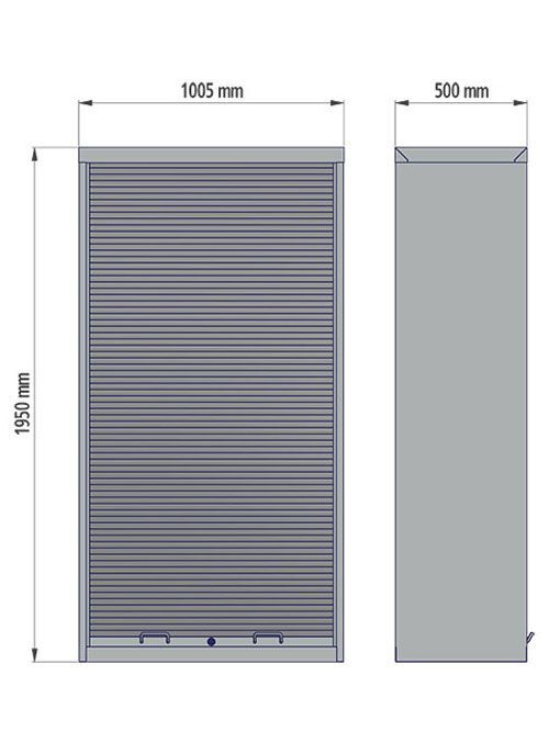Bedrunka+Hirth CNC Rollladenschrank mit Kunststoff Rollladen R 36-16 B 1000 mm Produktbild Bedrunka+Hirth CNC Rollladenschrank mit Kunststoff Rollladen R 36-16 B 1000 mm bild 2
