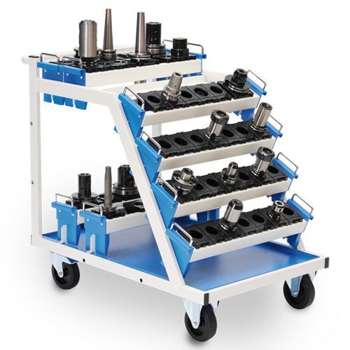 Bedrunka+Hirth CNC Wagen für 8 Werkzeugaufnahmeträger Last bis 400 kg H 860 mm Produktbild Bedrunka+Hirth CNC Wagen für 8 Werkzeugaufnahmeträger Last bis 400 kg H 860 mm