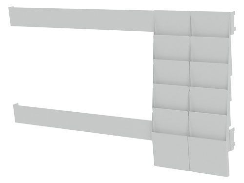 Produktbild Dokumentenhalter für Schiene zwischen den Tragsäulen Maße in mm (BxTxH): 216 x 2 bild 2
