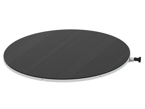 Produktbild Bedrunka+Hirth Drehteller mit Arretierung Durchmesser 500 mm mit Riffelgummiauflage