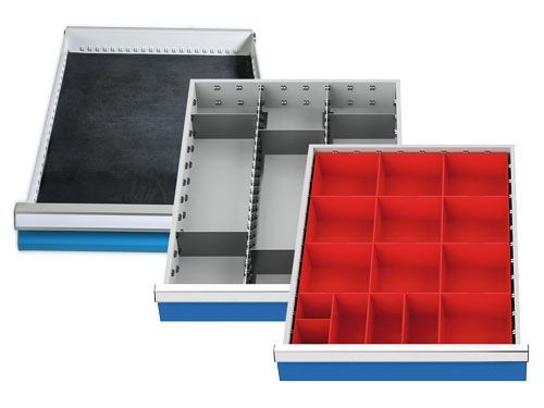 Bedrunka+Hirth Einteilungssortiment 3 teilig für Schubladen R 18-24 BxT 450 x 600 mm