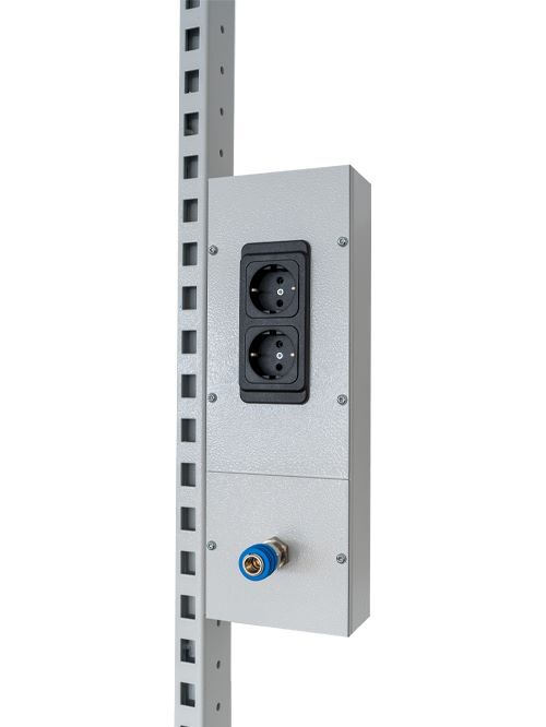 Produktbild Bedrunka+Hirth Energiekanal für Druckluft Schuko Steckdose 375 x 60 x 130 mm