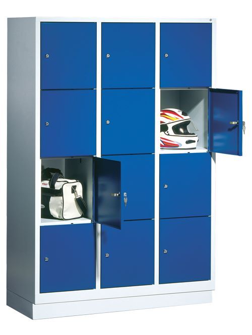 Bedrunka+Hirth Fächerschrank mit 4 x 4 Abteilen Stahlblech 1190 x 500 x 1800 mm Produktbild Bedrunka+Hirth Fächerschrank mit 4 x 4 Abteilen Stahlblech 1190 x 500 x 1800 mm