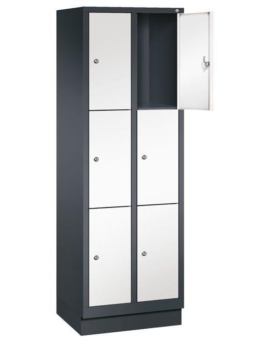 Bedrunka+Hirth Fächerschrank mit 150 mm Füßen 4 x 3 Abteile 1190 x 500 x 1850 mm Produktbild Bedrunka+Hirth Fächerschrank mit 150 mm Füßen 4 x 3 Abteile 1190 x 500 x 1850 mm
