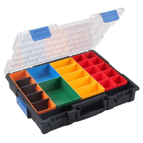 Bedrunka+Hirth Flex Box Kunststoff 21 bis 25 Fächer Maße 440 x 355 x 76 mm Produktbild Bedrunka+Hirth Flex Box Kunststoff 21 bis 25 Fächer Maße 440 x 355 x 76 mm