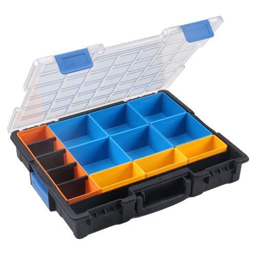 Bedrunka+Hirth Flex Box Kunststoff 13 bis 20 Fächer Maße 440 x 355 x 76 mm Produktbild Bedrunka+Hirth Flex Box Kunststoff 13 bis 20 Fächer Maße 440 x 355 x 76 mm