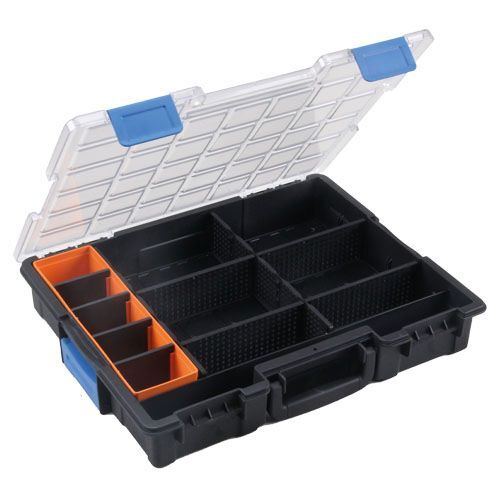 Bedrunka+Hirth Flex Box Kunststoff mit 12 Fächer Maße 440 x 355 x 76 mm schwarz Produktbild Bedrunka+Hirth Flex Box Kunststoff mit 12 Fächer Maße 440 x 355 x 76 mm schwarz