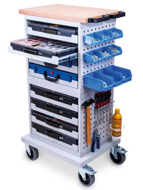 Bedrunka+Hirth Flex Box Schrank mobil 2 Kofferschränke 607 x 475 mm Produktbild Bedrunka+Hirth Flex Box Schrank mobil 2 Kofferschränke 607 x 475 mm