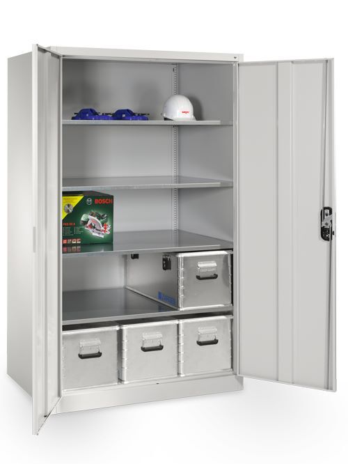 Bedrunka+Hirth Flügeltürenschrank mit Muldengriffschloss in den Maßen 700 x 500 x 1950 mm Produktbild Bedrunka+Hirth Flügeltürenschrank mit Muldengriffschloss in den Maßen 700 x 500 x 1950 mm